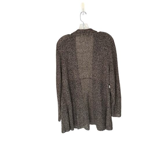 Eileen Fisher Women Plus Brown Open Relaxed Linen Knit Cardigan Size 1X - Picture 8 of 10